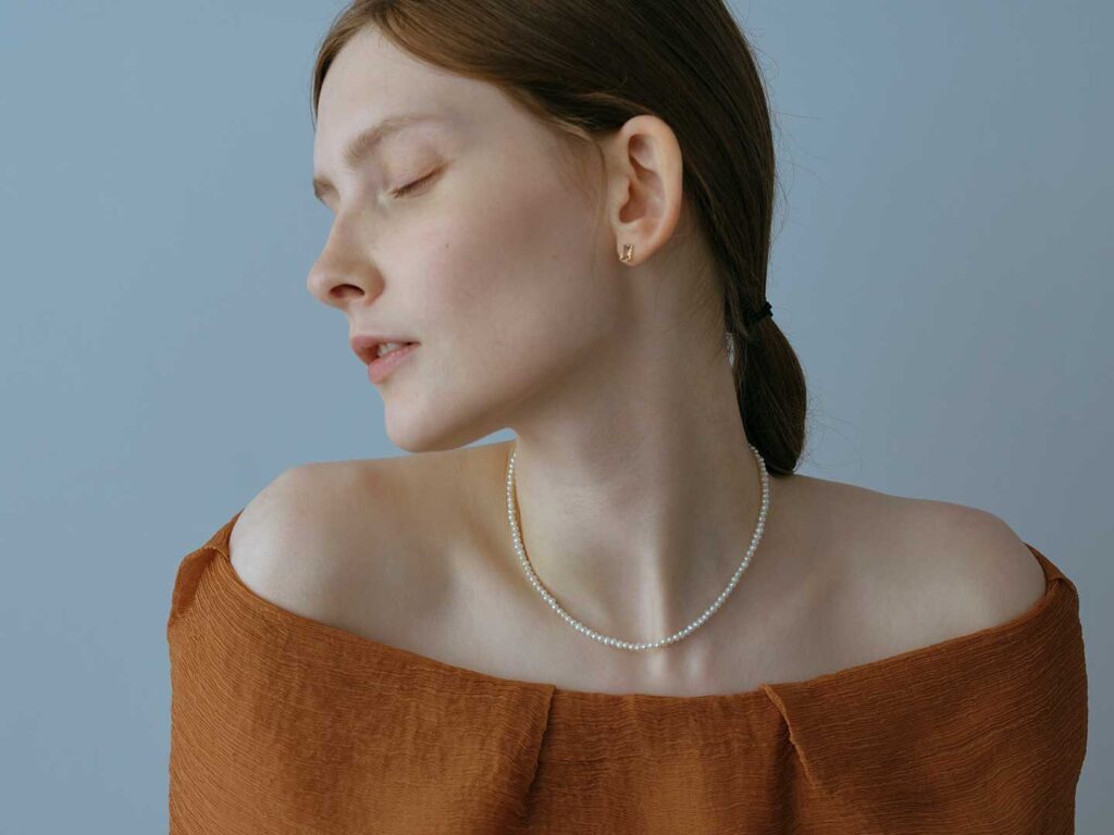 パワーストーン&スピリチュアルジュエリー / Hariqua(ハリックァ)White pearl choker bracelet /白真珠(パール
