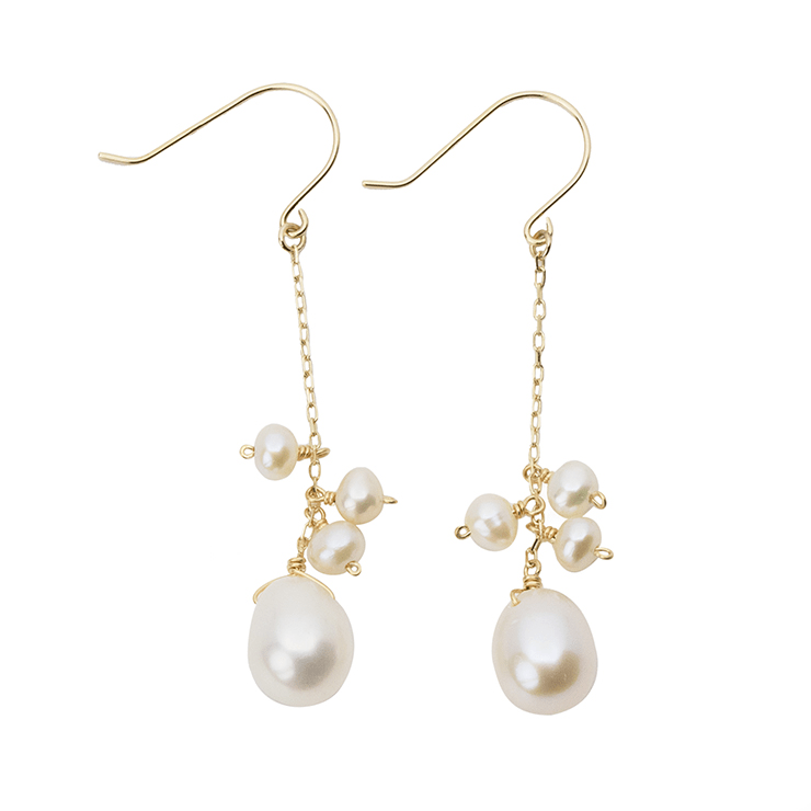 パスクル公式サイト 6月誕生石 K10YG 淡水パール ピアス│Pearl Pierced
