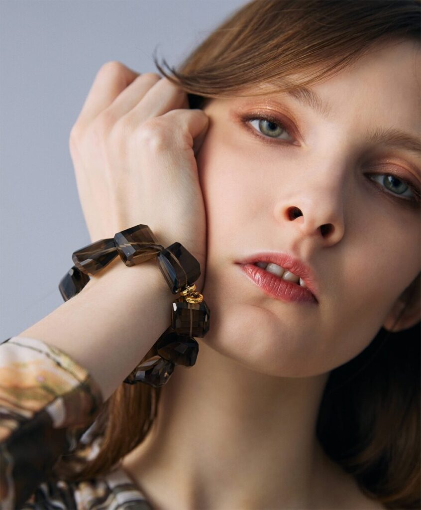 パワーストーン&スピリチュアルジュエリー / Hariqua(ハリックァ)Smoky quartz chunky bracelet /スモーキークォーツ