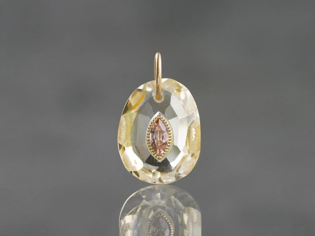パワーストーン&スピリチュアルジュエリー / Hariqua(ハリックァ)Citrine × Imperial topaz charm 4.15 /シトリン、インペリアルトパーズ