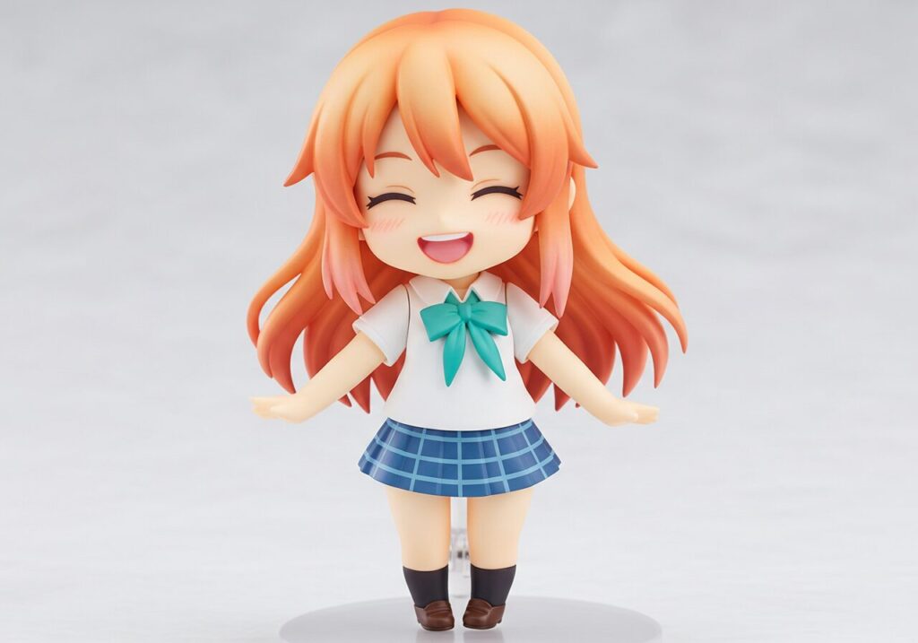 明るい表情のフィギュア