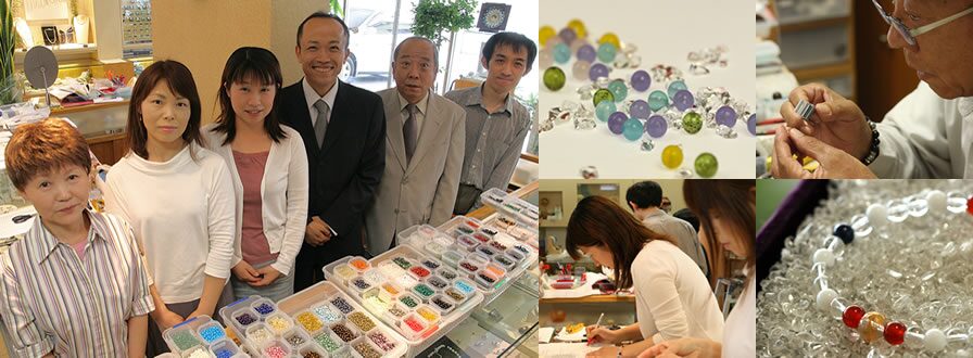 ヒラオカ宝石売り場や鑑定をしている画像