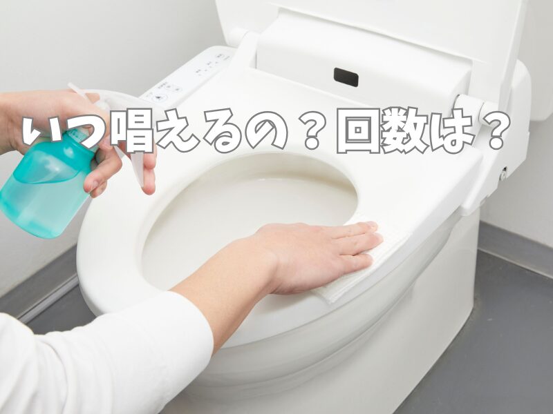 烏枢沙摩明王の真言「オン クロダノウ ウンジャク ソワカ（オンクロダノウウンジャクソワカ）」を唱えながらトイレ掃除をしている画像