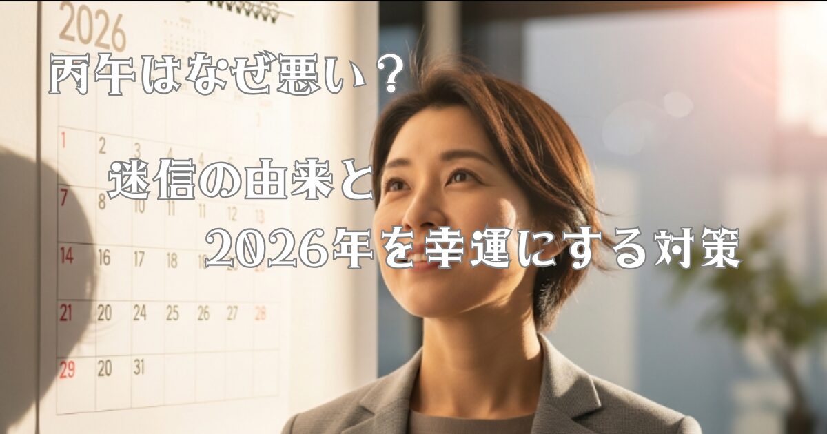 丙午はなぜ悪い?迷信の由来と2026年を幸運にする対策